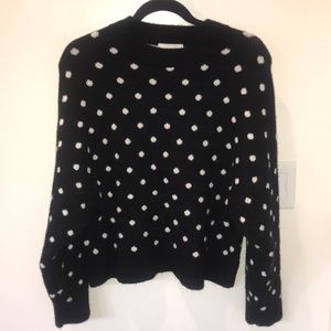 H&M polka dot sweater.